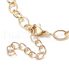 Waxed Cotton Cords Braided Link Bracelets BJEW-JB09963-02-4