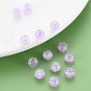 Transparent Crackle Acrylic Beads MACR-S373-66-N06-7