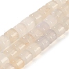 Natural White Agate Beads Strands G-L604-E06-01-2