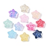 Transparent Spray Paint Glass Beads GLAA-H035-02-1