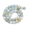 Natural Aquamarine Beads Strands G-S333-8mm-003-7