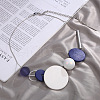Alloy & Wood & CCB Plastic Discs Bib Choker Necklaces for Women FS-WG8FB65-03-1
