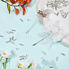 SUNNYCLUE 100Pcs Brass Brooch Findings MAK-SC0001-31-4