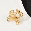 304 Stainless Steel Open Cuff Rings for Women RJEW-U061-01G-3