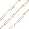 304 Stainless Steel Textured Paperclip Chains CHS-C006-07G-1