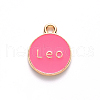 Alloy Enamel Pendants ENAM-S124-01B-03G-2