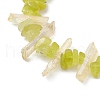 Natural Jade Chips Beaded Stretch Bracelets BJEW-TA00494-02-3