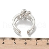 Brass Adjustable Cuff Rings for Women RJEW-C129-03P-5