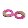 Resin & Wood Pendants WOOD-F015-14F-2