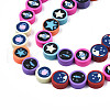 Handmade Polymer Clay Beads Strands CLAY-N008-047-3