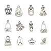 Tibetan Style Alloy Pendants TIBEP-MSMC021-46AS-RS-1