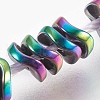 Electroplated Non-magnetic Synthetic Hematite Bead Strand G-E498-01G-1