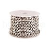 304 Stainless Steel Cuban Link Chains CHS-CJ0001-28P-1