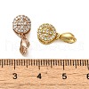 Rack Plating Brass Micro Pave Clear Cubic Zirconia Ice Pick Pinch Bails KK-K340-05-3