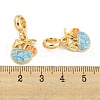 Rack Plating Alloy Enamel Drink European Dangle Charms FIND-B034-48G-02-3