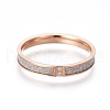 304 Stainless Steel Finger Rings RJEW-P078-01RG-2