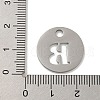 Non-Tarnish 304 Stainless Steel Pendants STAS-F233-M-P01-A-B-3