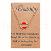 2Pcs Alloy Enamel Sun Pendant Friendship Necklaces Set FS-WG4E87D-01-1
