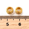 925 Sterling Silver Micro Pave Clear Cubic Zirconia Beads STER-F061-06G-2
