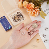 SUNNYCLUE 30Pcs 5 Colors Brass Clip-on Earring Findings KK-SC0004-77-3