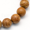 Natural Tigerskin Jasper Round Beads Strands X-G-S166-4mm-1