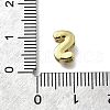 Brass Micro Pave Cubic Zirconia Letter Multi-Strand Links KK-D295-32G-19-3