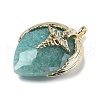 Natural Amazonite Pendants G-U019-01G-04-2