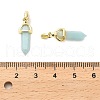 Natural Mixed Gemstone Double Terminal Pointed Pendant G-H097-01G-4