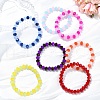 600Pcs 24 Colors Baking Painted Imitation Jade Glass Bead Strands DGLA-YW0001-29-4