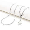 Non-Tarnish 304 Stainless Steel Snake Chain Necklaces for Women NJEW-G140-10P-1