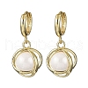 Brass Hoop Earrings EJEW-F362-12G-4