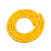 Opaque Solid Color Glass Beads Strands GLAA-N052-03-A04-2