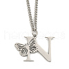 201 Stainless Steel Necklaces NJEW-Q336-01N-P-5