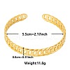 Elegant and Stylish Design Curb Chain Shape 304 Stainless Steel Cuff Bangles for Women YM3524-2-1