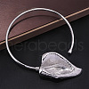 Brass Leaf Cuff Choker Necklaces for Women FS-WG47A02-02-1