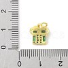 Brass Micro Pave Cubic Zirconia Pendants KK-Z101-02G-01-3