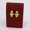 Ethiopia Cross Alloy Pendant Choker & Stud Earring & Ring Sets FS-WGF30ED-01-4