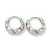 316 Surgical Stainless Steel Hoop Earrings EJEW-D096-12AS-25-1