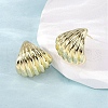 Brass Stud Earrings EJEW-F373-07G-4