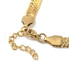 Ion Plating(IP) 304 Stainless Steel Herringbone Chain Bracelet BJEW-D028-02B-02G-2