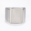 304 Stainless Steel Signet Band Rings for Men RJEW-G091-16-22mm-P-2
