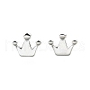 S925 Sterling Silver Stud Earrings EJEW-P305-01D-P-4