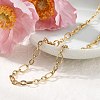 5.5MM 304 Stainless Steel Textured Oval Link Chain Necklaces NJEW-T016-12G-3