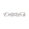 925 Sterling Silver Fold Over Clasps STER-T007-109P-1