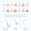 ANATTASOUL DIY Blank Dome Stainless Steel Dangle Earrings Making Kits DIY-AN0001-09P-3