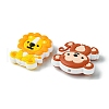 Lion/Tiger/Elephant/Monkey Zebra/Giraffe Silicone Focal Beads SIL-FS0001-19-3