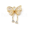Brass Micro Pave Cubic Zirconia Pendants KK-M326-18B-G-1