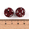 Polymer Clay Pave Rhinestone Beads RB-T018-01E-3