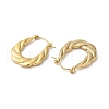 Rack Plating 304 Stainless Hoop Earrings EJEW-Z026-39G-2