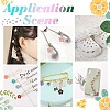   104Pcs 26 Style Alloy Enamel Pendants ENAM-PH0002-07-WH-3